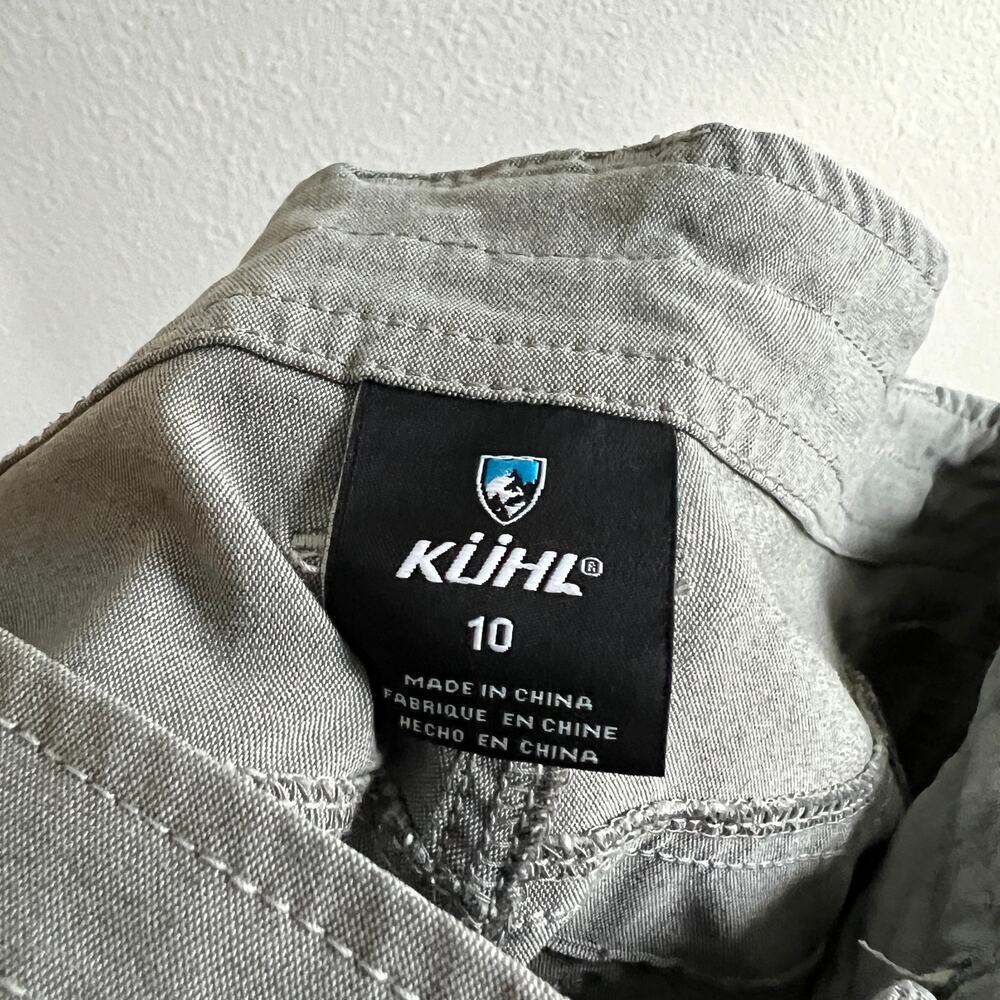 Kuhl Trekr Kapri Capri Hiking Pant Women's 10 Gray Mid Rise Cinched Outdoor - Picture 5 of 8